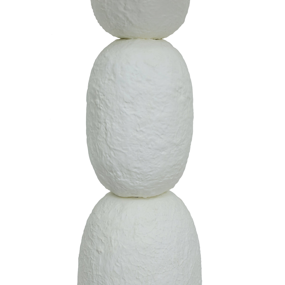 Pebble Cream Papier Mache Floor Lamp - View 5
