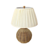 Pallora Cream & Natural Rattan Table Lamp