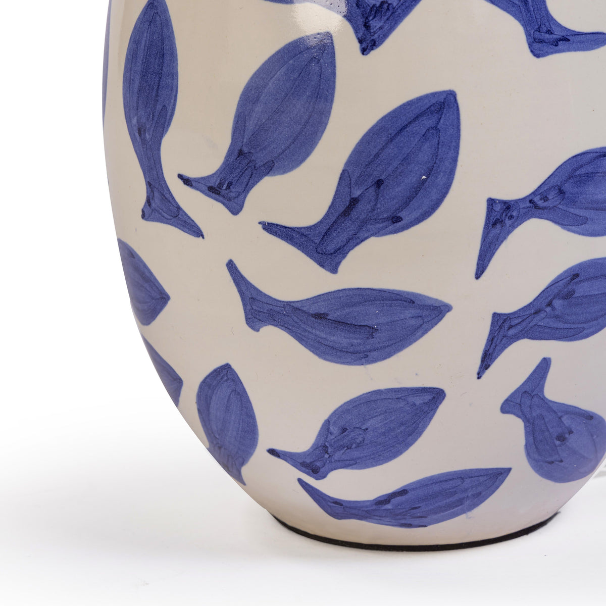 Sardine White & Blue Ceramic Table Lamp - View 4
