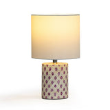 Merlot White Capiz Shell Table Lamp - View 3