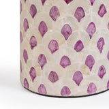 Merlot White Capiz Shell Table Lamp - View 5