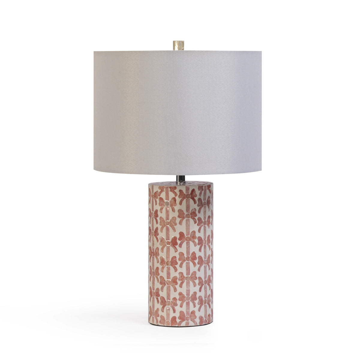 Lassy Pink Ribbon Capiz Shell Table Lamp - View 1