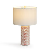 Lassy Pink Ribbon Capiz Shell Table Lamp - View 3