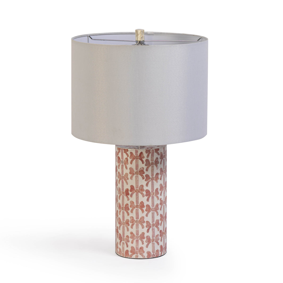 Lassy Pink Ribbon Capiz Shell Table Lamp - View 4