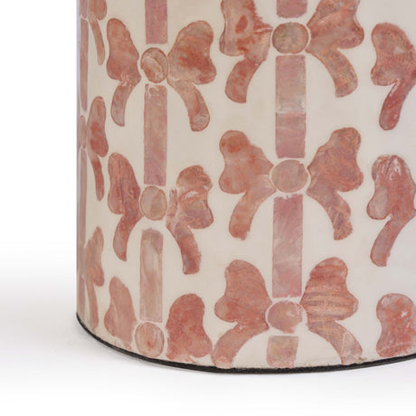 Lassy Pink Ribbon Capiz Shell Table Lamp - View 6