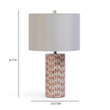 Lassy Pink Ribbon Capiz Shell Table Lamp - View 8