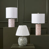 Lassy Pink Ribbon Capiz Shell Table Lamp - View 2
