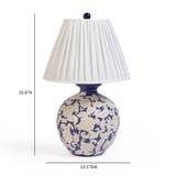 Diana Blue & White Table Lamp - View 7