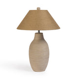 Tanga Natural Jute and Cotton Table Lamp - View 1