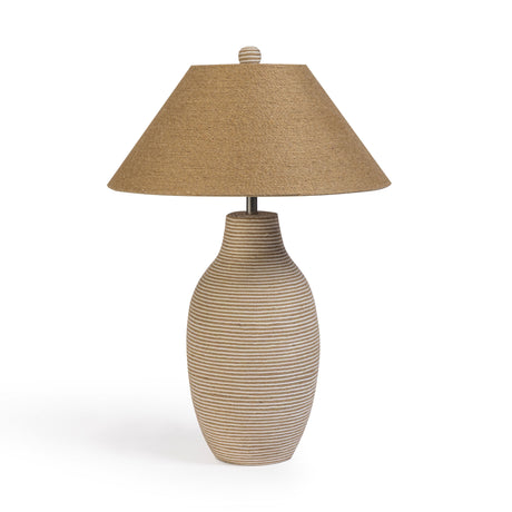 Tanga Natural Jute and Cotton Table Lamp - View 1