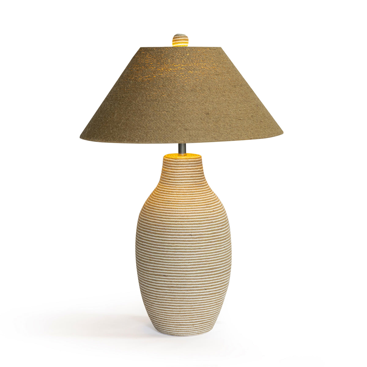 Tanga Natural Jute and Cotton Table Lamp - View 3
