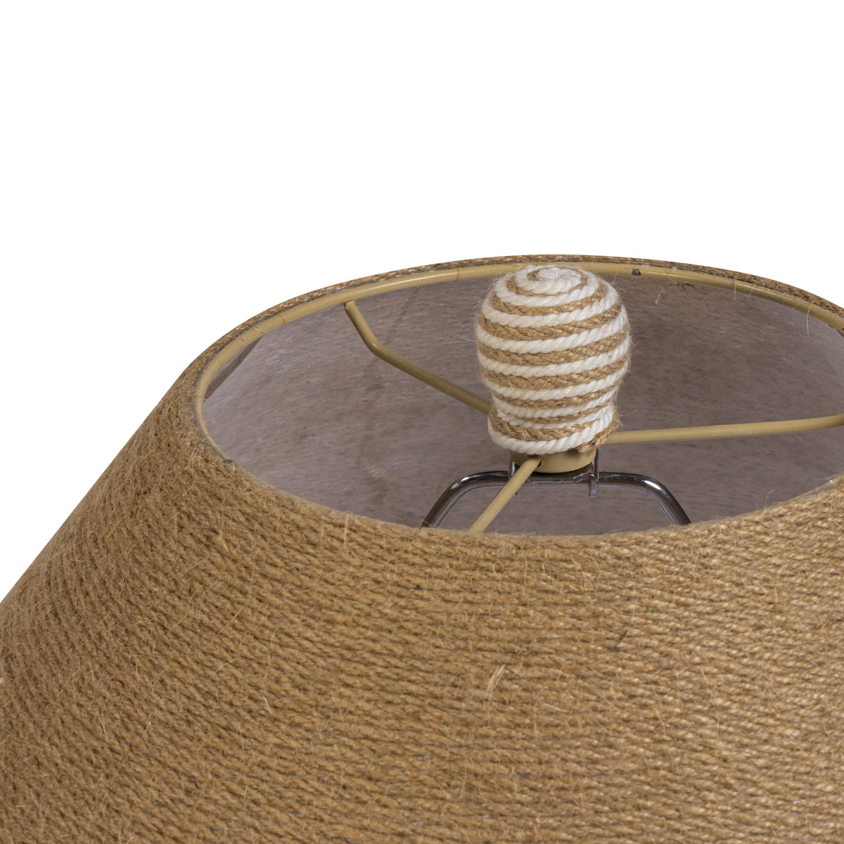 Tanga Natural Jute and Cotton Table Lamp - View 5