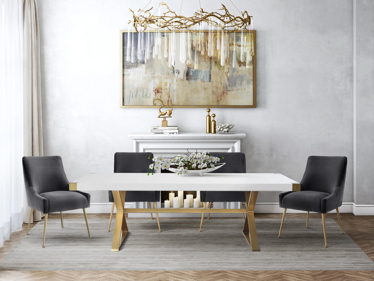 Adeline 95" Lacquer Rectangular Dining Table
