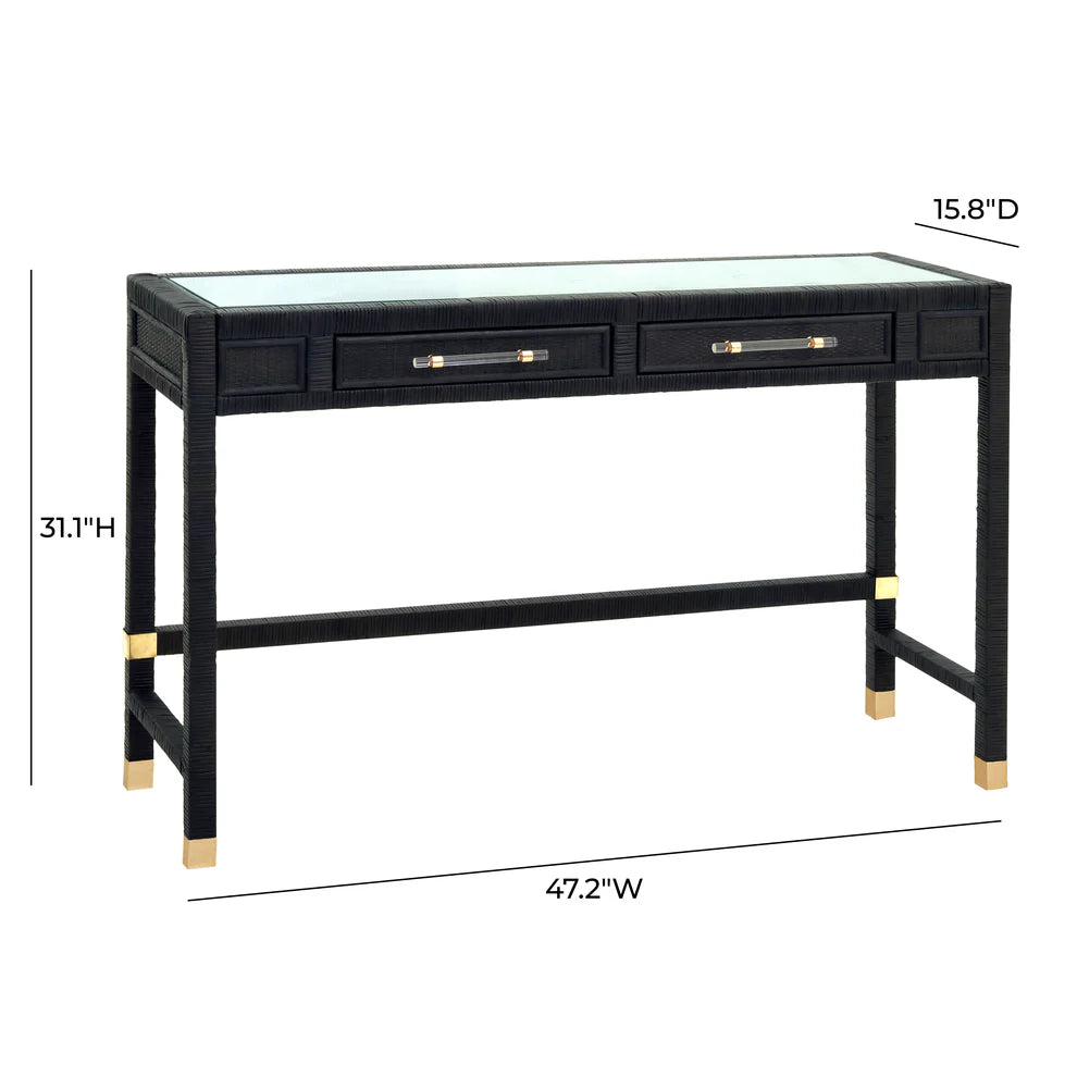 Amara Natural Rattan Desk