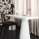 Dayana 68.5" Desk in Faux Plaster