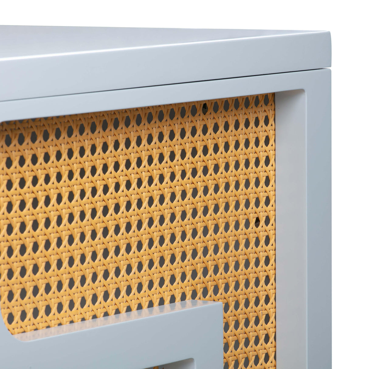 Suzie 62" Rattan Executive Desk With Drawer