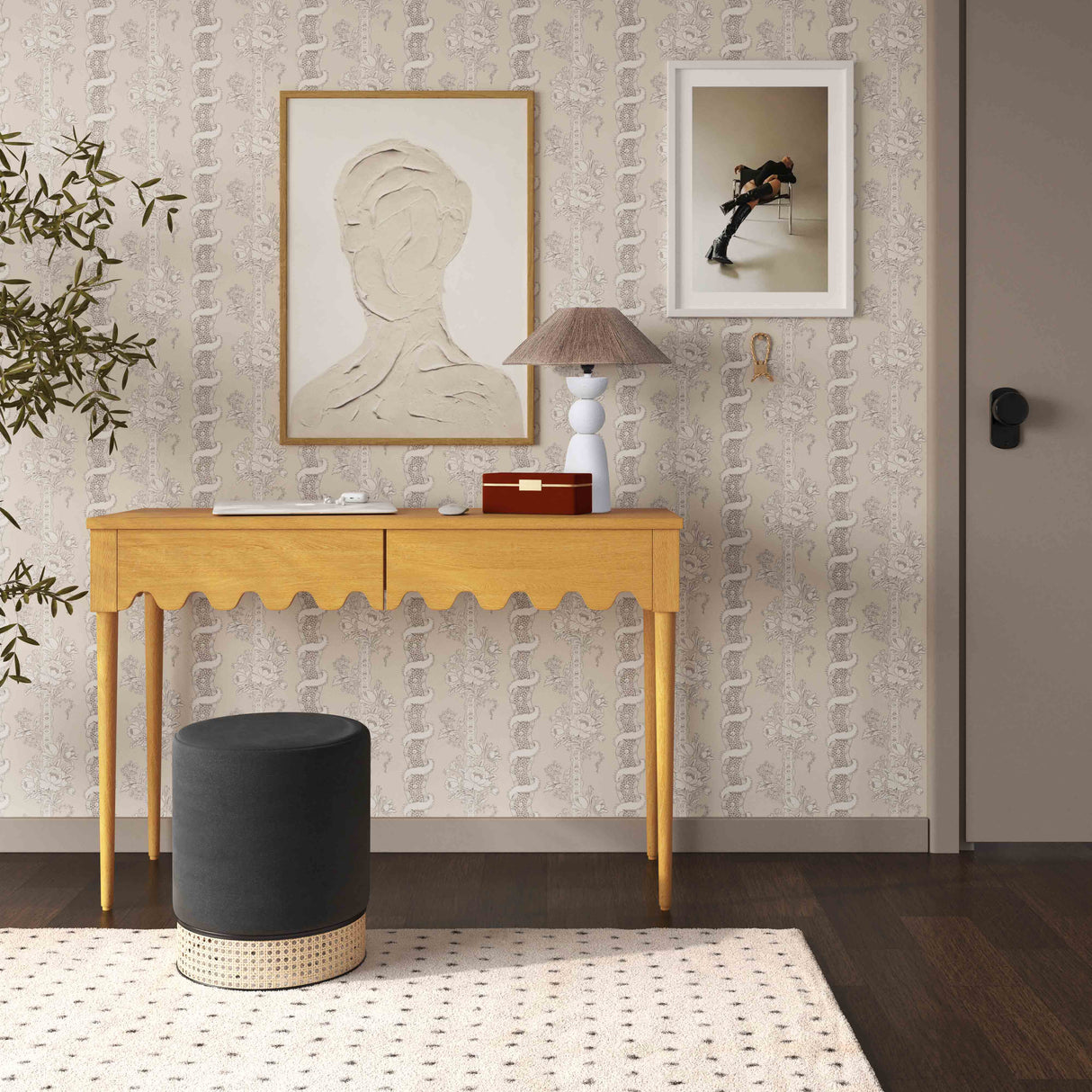 Oodle 48" Natural Ash 2-Drawer Desk