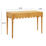 Oodle 48" Natural Ash 2-Drawer Desk
