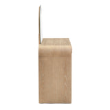 Moonrise 48 Natural Ash 2-Drawer Vanity Desk with Mirror