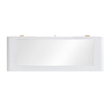Hollywood 56" White 13-Drawer Vanity Desk