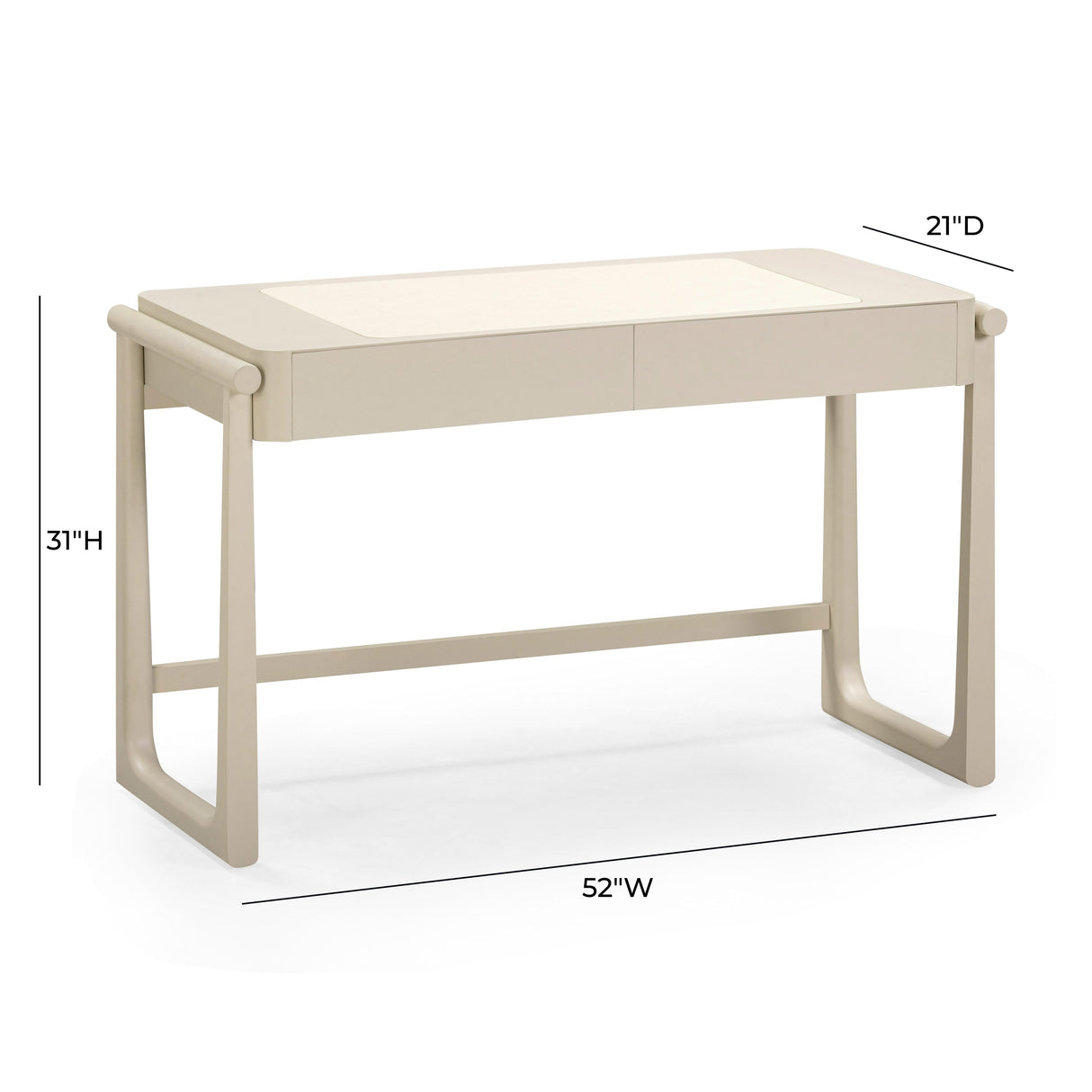 Alfalfa 52" 2-Drawer Desk