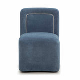 Dolce Performance Velvet Rolling Desk Chair - View 3