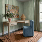 Dolce Performance Velvet Rolling Desk Chair - View 2