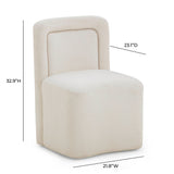 Dolce Performance Velvet Rolling Desk Chair - View 14