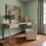 Dolce Performance Velvet Rolling Desk Chair - View 8