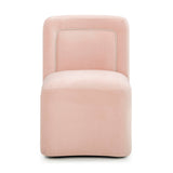Dolce Performance Velvet Rolling Desk Chair - View 19