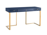 Janie 52" Lacquer 3-Drawer Desk