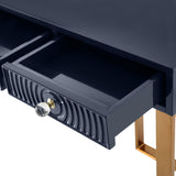 Janie 52" Lacquer 3-Drawer Desk