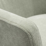 Kristen Upcycled Chenille Rolling Desk Chair