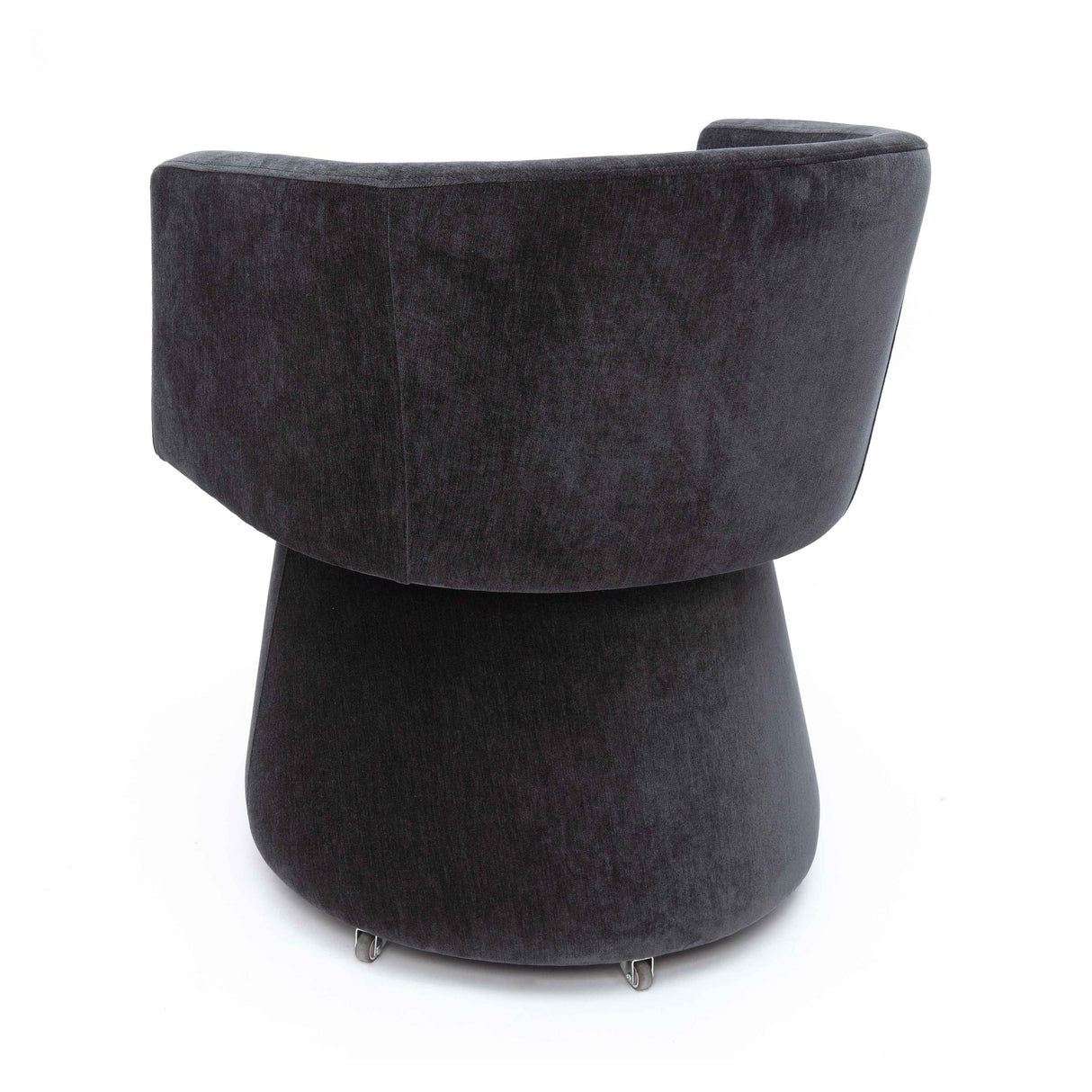 Kristen Upcycled Chenille Rolling Desk Chair