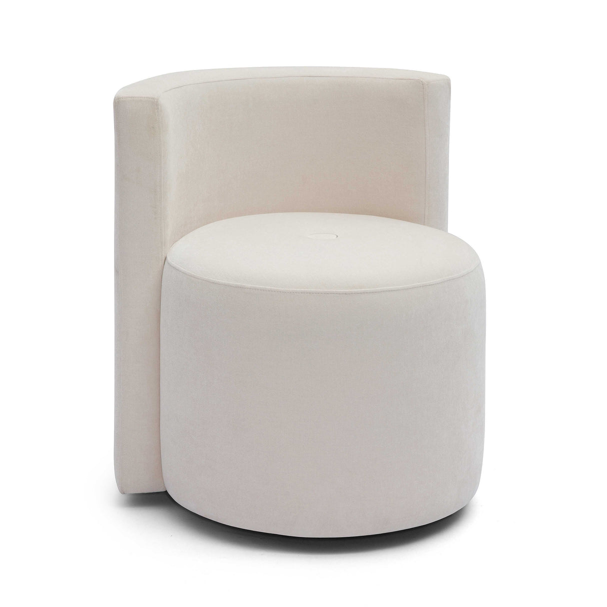 Alyssa Upcycled Velvet Rolling Desk Chair