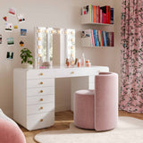 Alyssa Upcycled Velvet Rolling Desk Chair