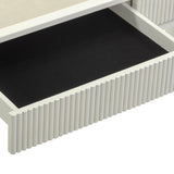 Sarah 55" Cream 2-Drawer Executive Work Desk