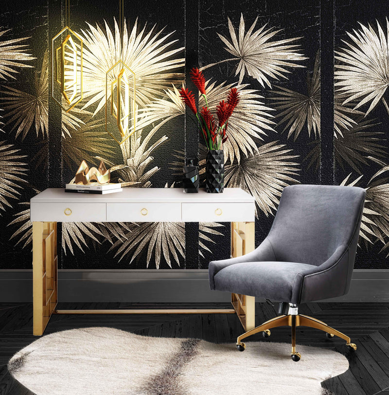 Beatrix Velvet Office Swivel Chair