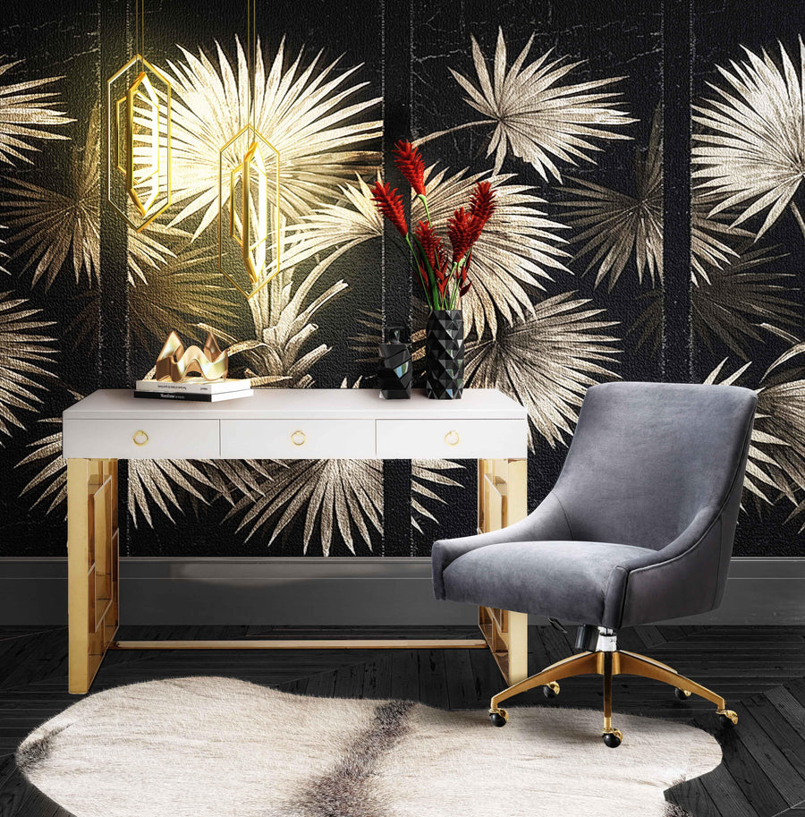 Beatrix Velvet Office Swivel Chair