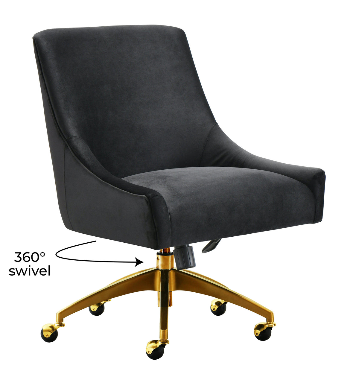 Beatrix Performance Velvet Office Swivel Chair - View 39