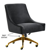 Beatrix Performance Velvet Office Swivel Chair - View 39