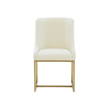 Lisa Pleated Velvet Dining Chair
