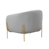 Kandra Cream Velvet Accent Chair