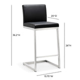 Parma Performance Vegan Leather Counter Stool - Set of 2