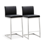 Parma Performance Vegan Leather Counter Stool - Set of 2