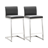Parma Performance Vegan Leather Counter Stool - Set of 2