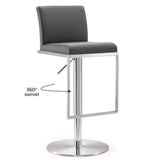 Amalfi Performance Vegan Leather Adjustable Stool