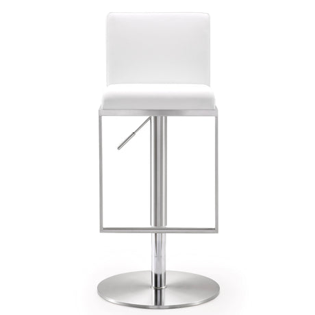Amalfi Performance Vegan Leather Adjustable Stool - View 11
