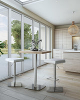 Bari Performance Vegan Leather Adjustable Stool