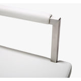 Director Performance Vegan Leather Stool with Silver Base